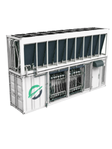 Container 40-foot Bravo-Node hébergeant 420 ASIC Bitmain S21+ Hydro en Islande